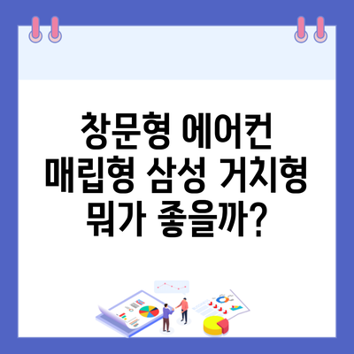 창문형 에어컨 매립형 삼성 거치형 뭐가 좋을까?