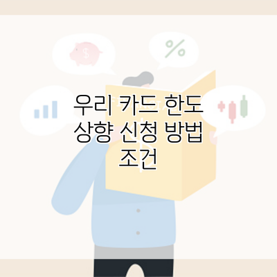 우리 카드 한도 상향 신청 방법 조건