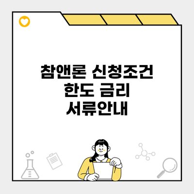 참앤론 신청조건 한도 금리 서류안내