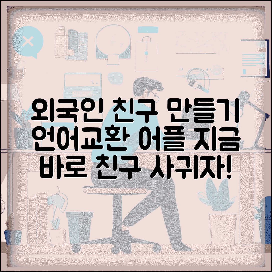 외국인 친구 사귀기 어플 | 언어교환 외국인 친구 만들기