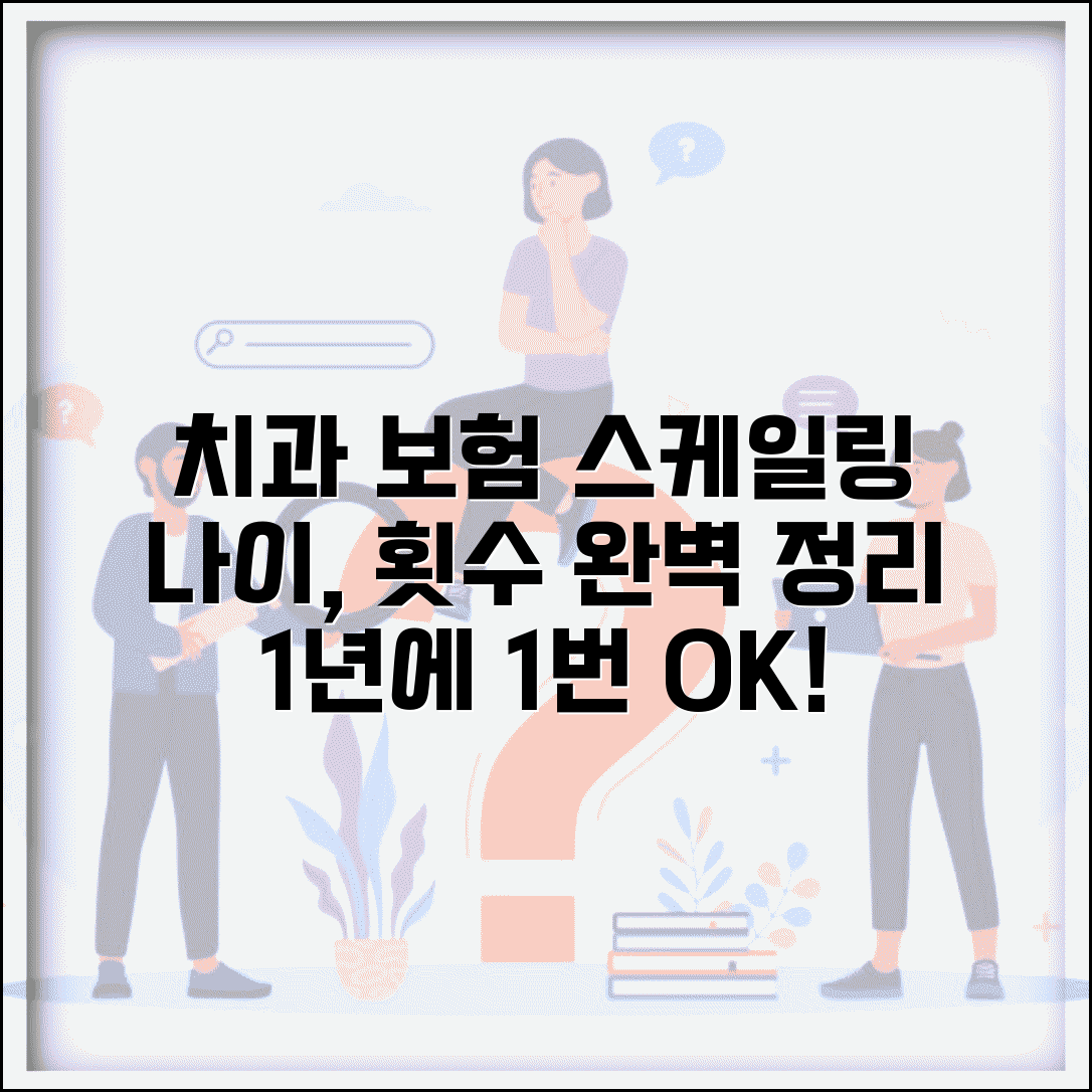 치과 스케일링 보험 나이 | 스케일링 1년 1회 보험