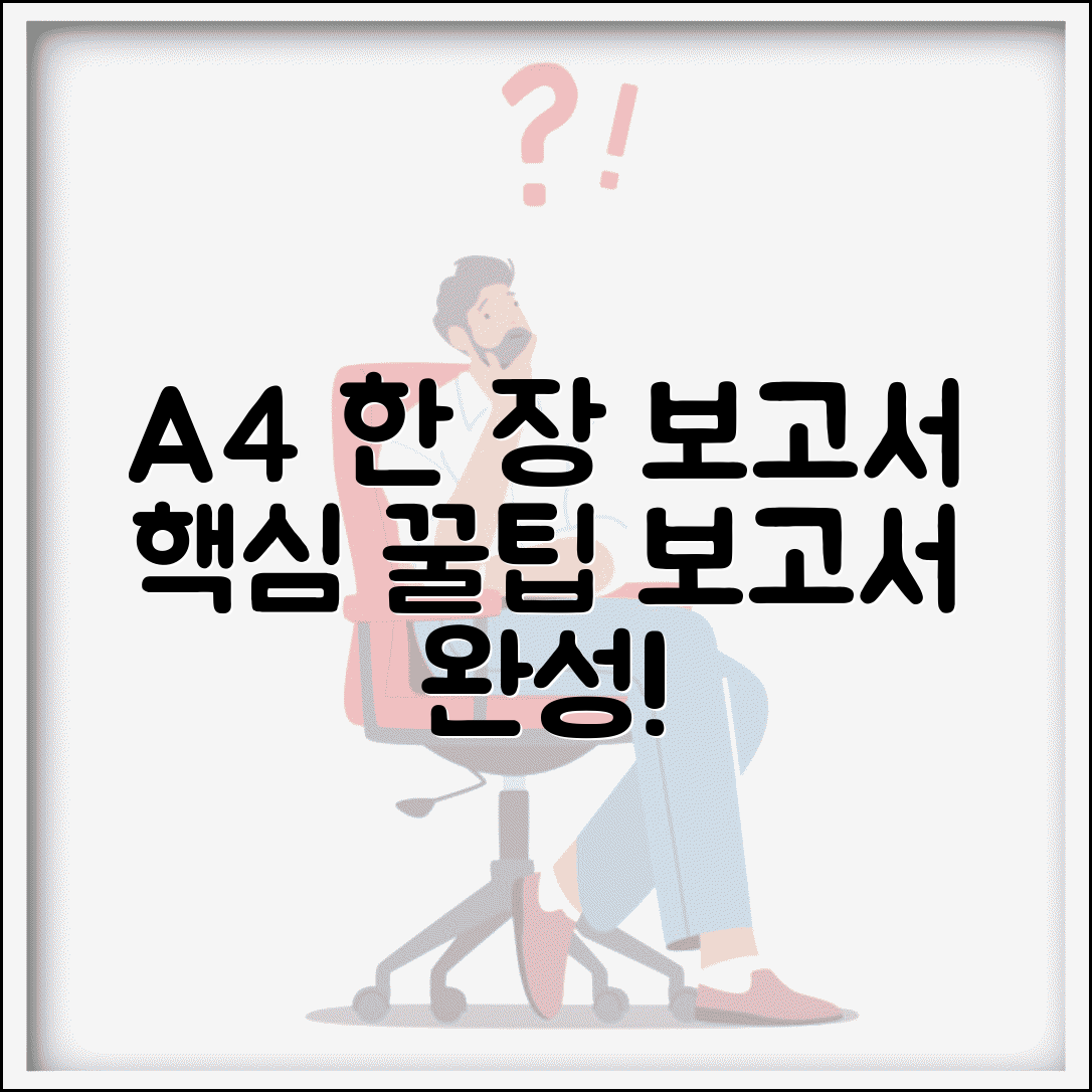 업무 보고서 작성법 A4 한 장 보고서 | 보고서 양식 구성 꿀팁
