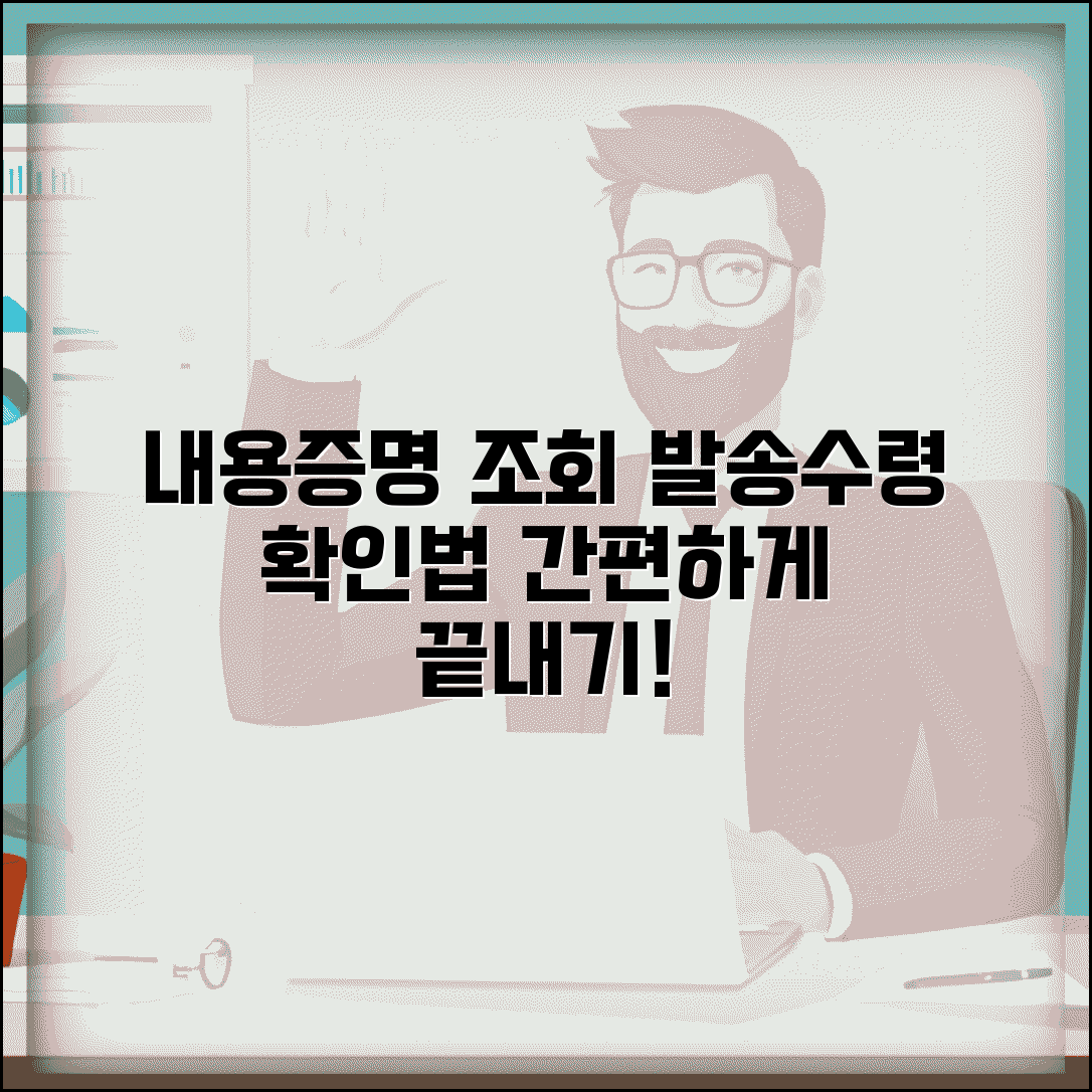 내용증명 조회 방법 안내 | 발송 확인과 수령 여부 확인법