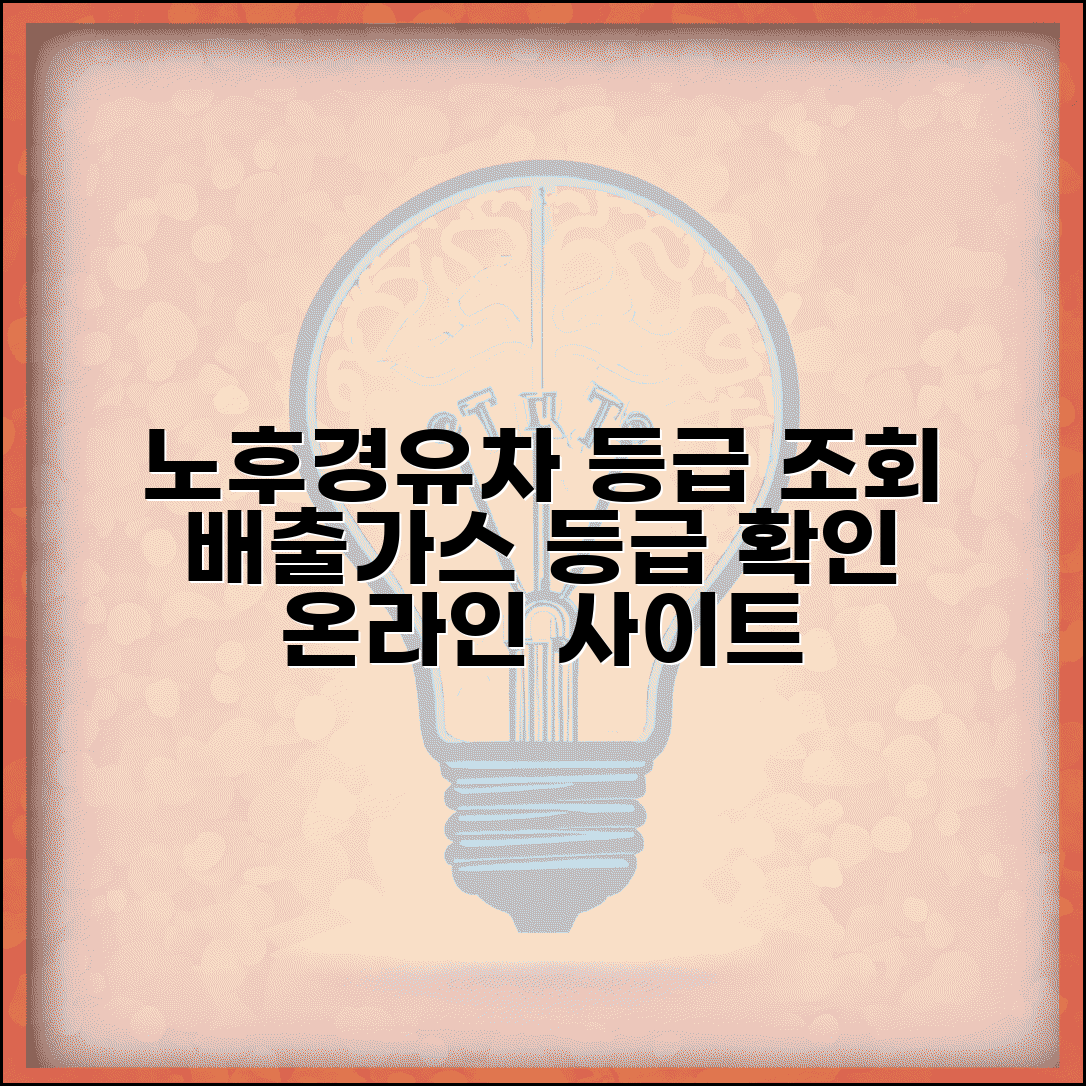 노후경유차 등급 조회 | 자동차 배출가스 등급 | 온라인 확인 사이트