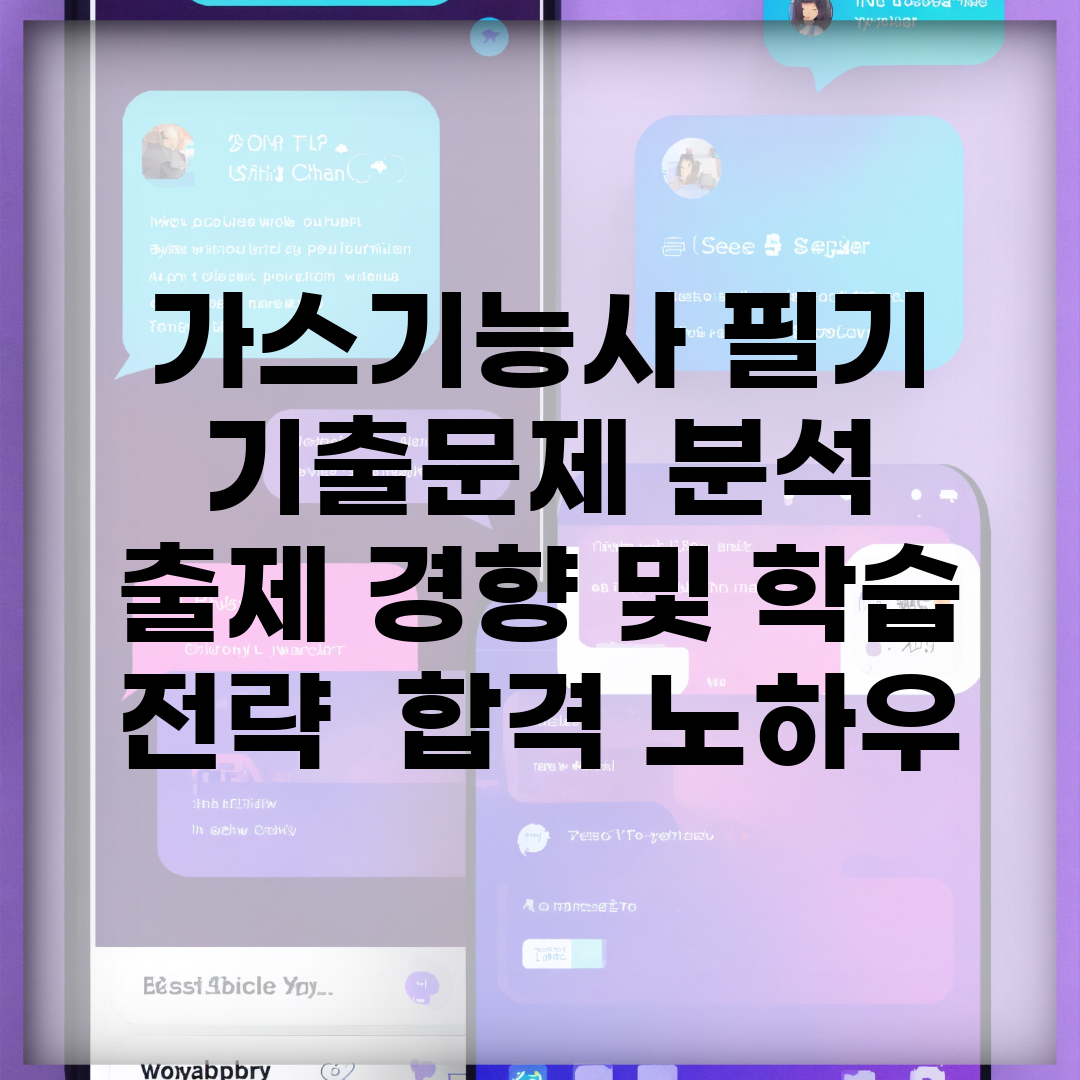 가스기능사 필기 기출문제 분석 | 출제 경향 및 학습 전략 | 합격 노하우