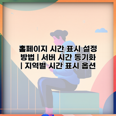 홈페이지 시간 표시 설정 방법 | 서버 시간 동기화 | 지역별 시간 표시 옵션