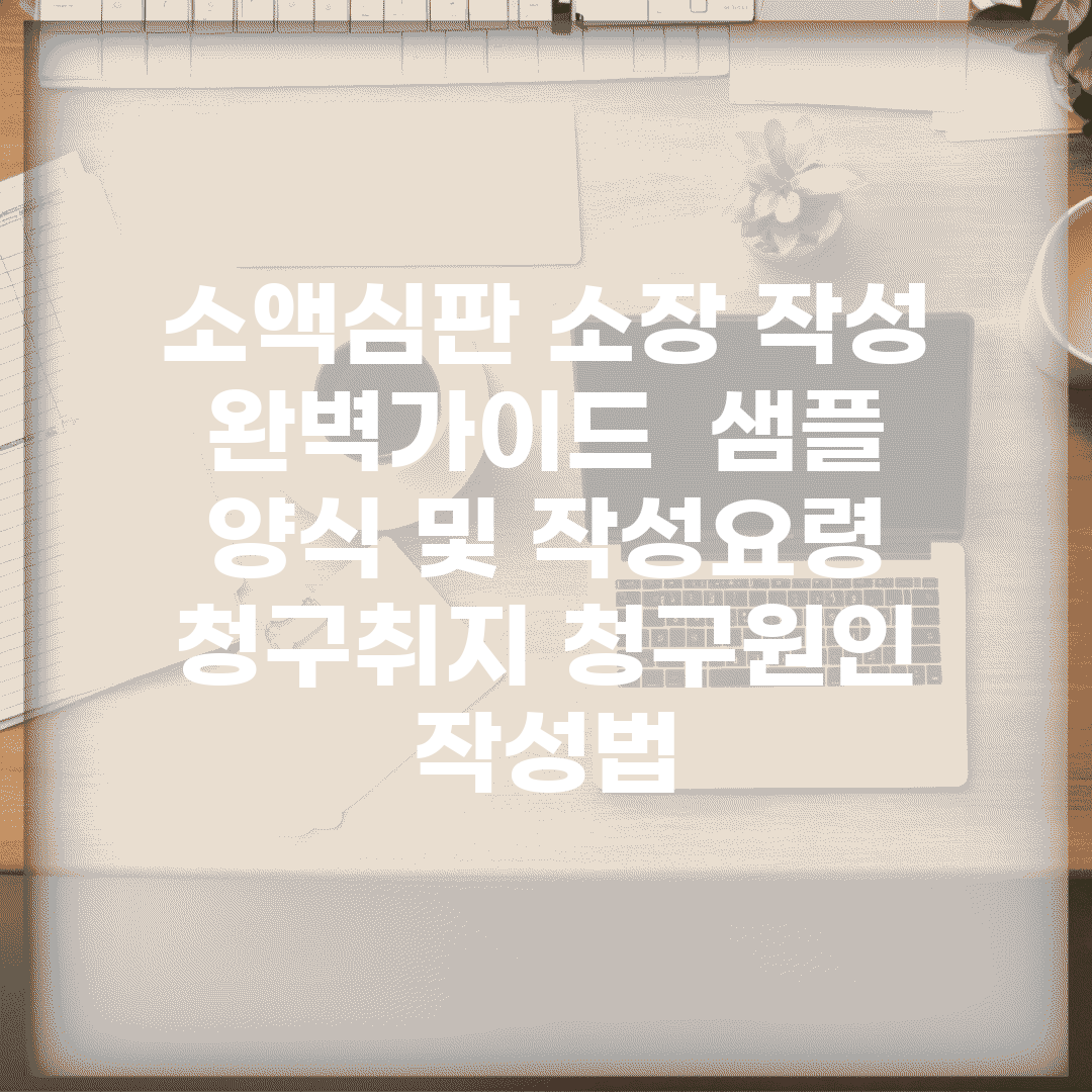 소액심판 소장 작성 완벽가이드 | 샘플 양식 및 작성요령 | 청구취지 청구원인 작성법