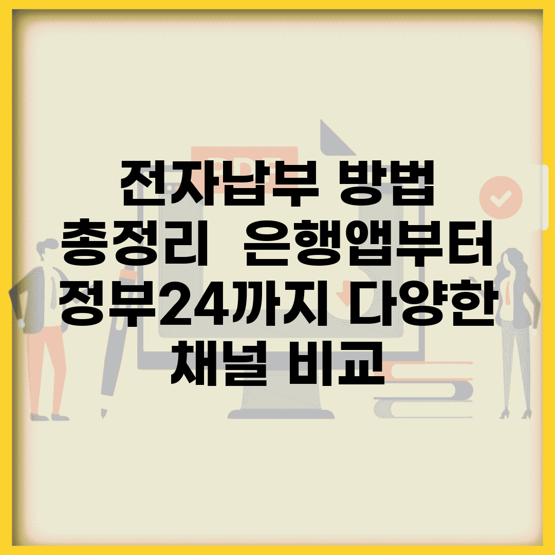 전자납부 방법 총정리 | 은행앱부터 정부24까지 다양한 채널 비교