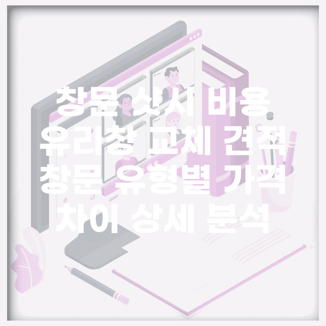 창문 샷시 비용 유리창 교체 견적 | 창문 유형별 가격 차이 상세 분석