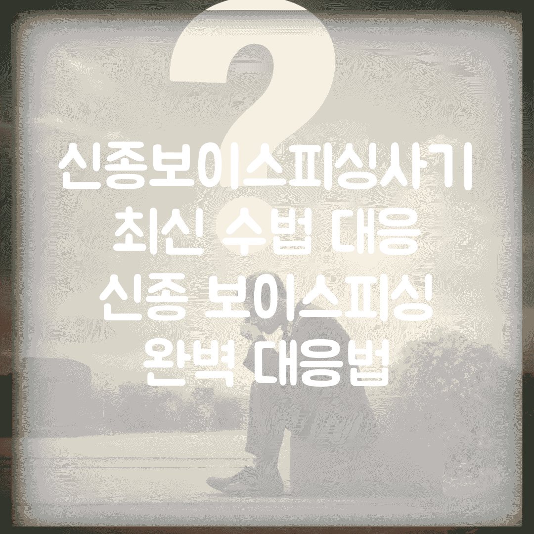 신종보이스피싱사기 최신 수법 대응 | 신종 보이스피싱 완벽 대응법