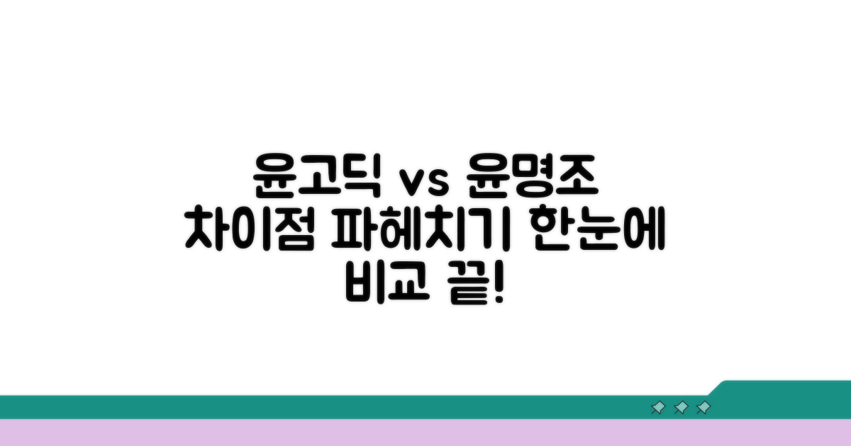 윤고딕 윤명조 완벽 분석