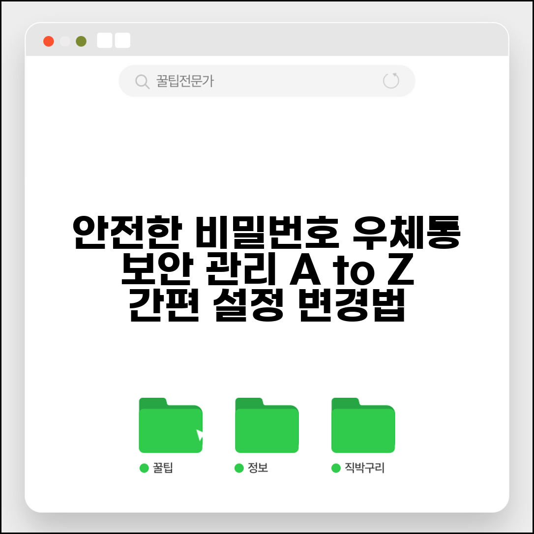 비밀번호우체통 보안 관리 | 아파트 우편함 비밀번호 설정하고 정기적으로 변경하는 방법
