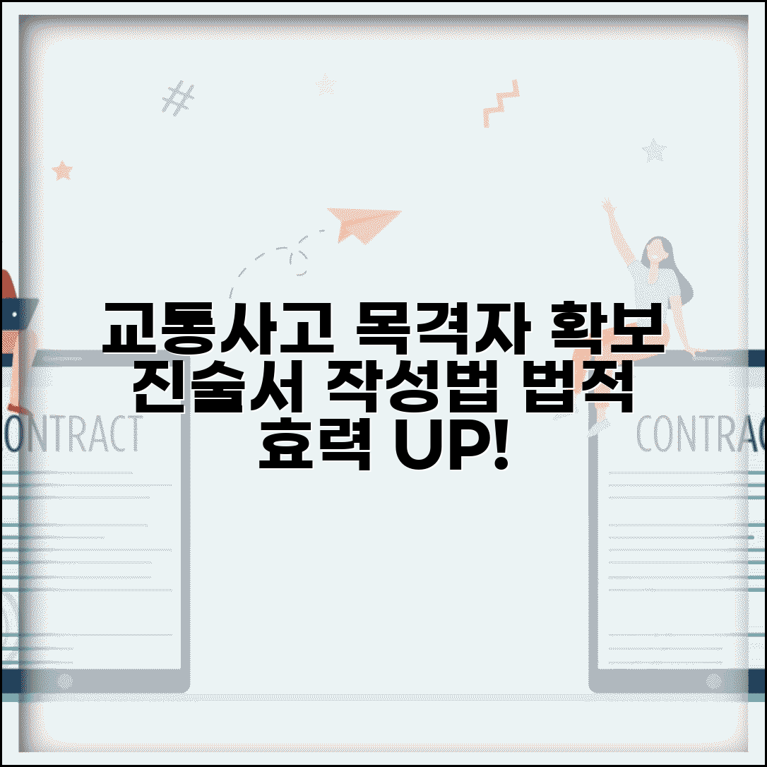 교통사고 목격자 진술서 | 사고 목격자 확보와 진술서 작성 법적 효력