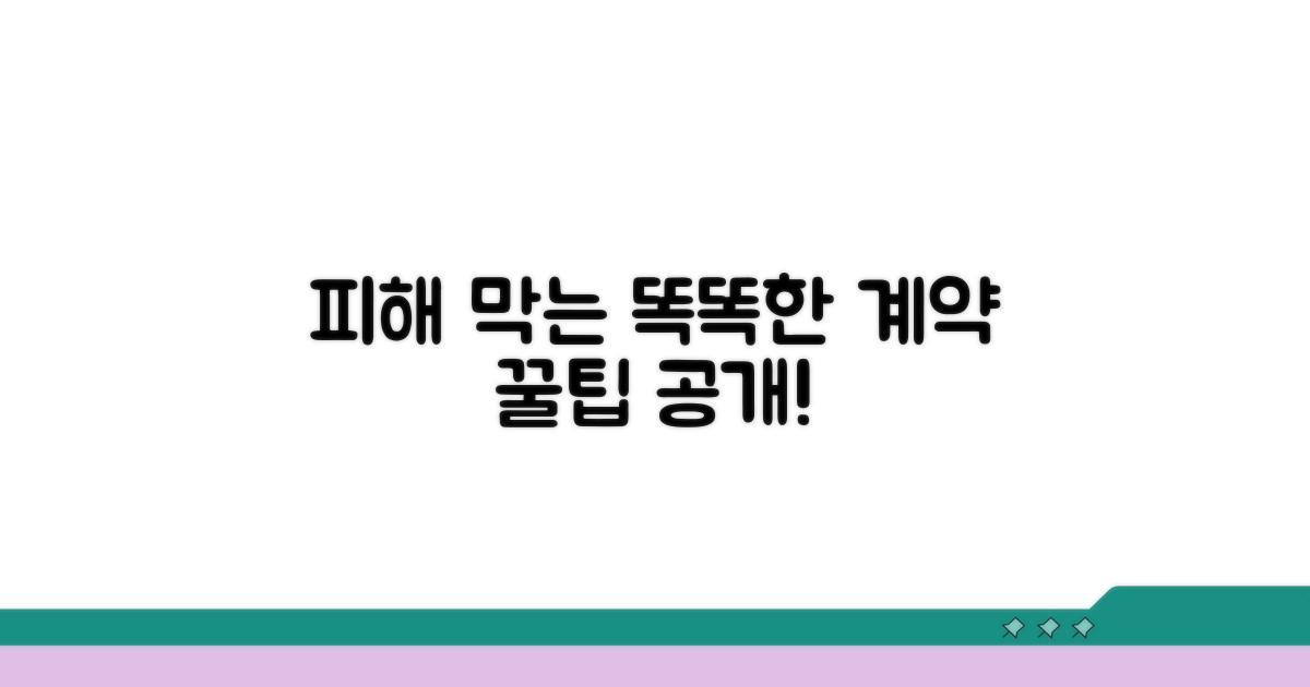 피해 막는 똑똑한 계약 팁