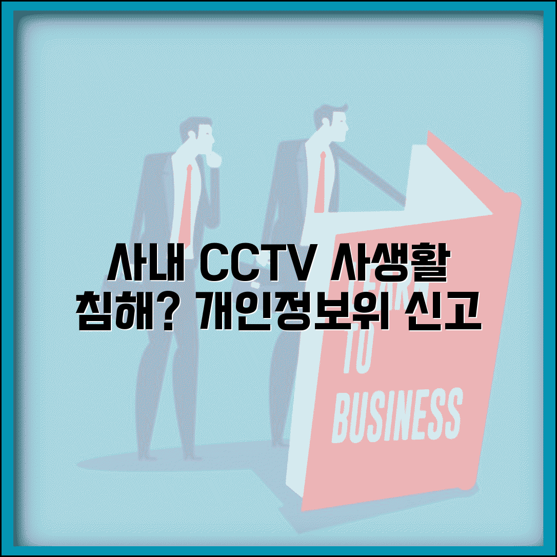 사내 CCTV 과도 설치 | 직장 내 사생활 침해 개인정보보호위 신고