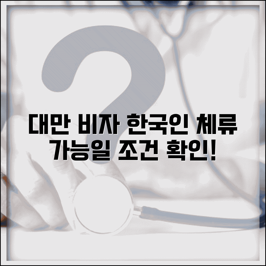 대만 비자 면제 기간 | 한국인 체류 가능 일수와 조건