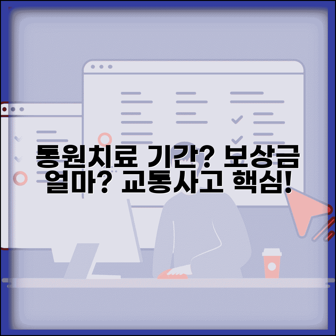 교통사고 통원치료 얼마나 다녀야 적절할까? | 기간별 보상금 차이