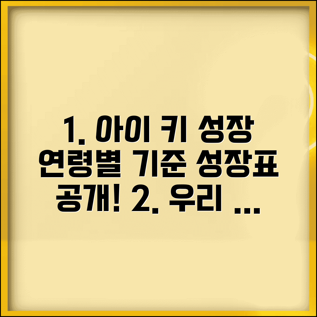 어린이 평균키 연령별 성장표 | 아동 키 성장 발달 기준