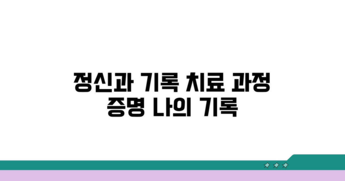 정신과 기록, 치료 과정 증명