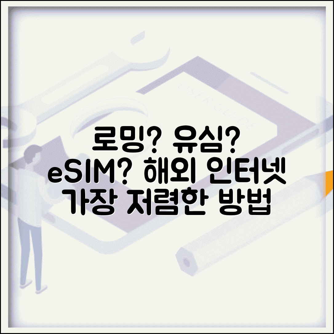 해외여행 로밍 vs 유심 vs eSIM 비교 | 해외 인터넷 저렴한 방법, 무엇을 선택할까?