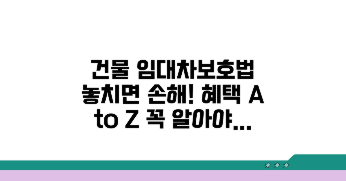 건물임대차보호법 혜택 완벽 분석