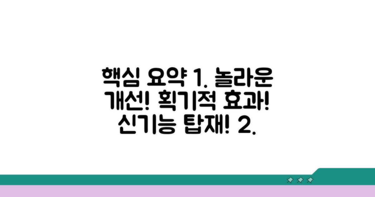 개선된 효과와 놀라운 특징