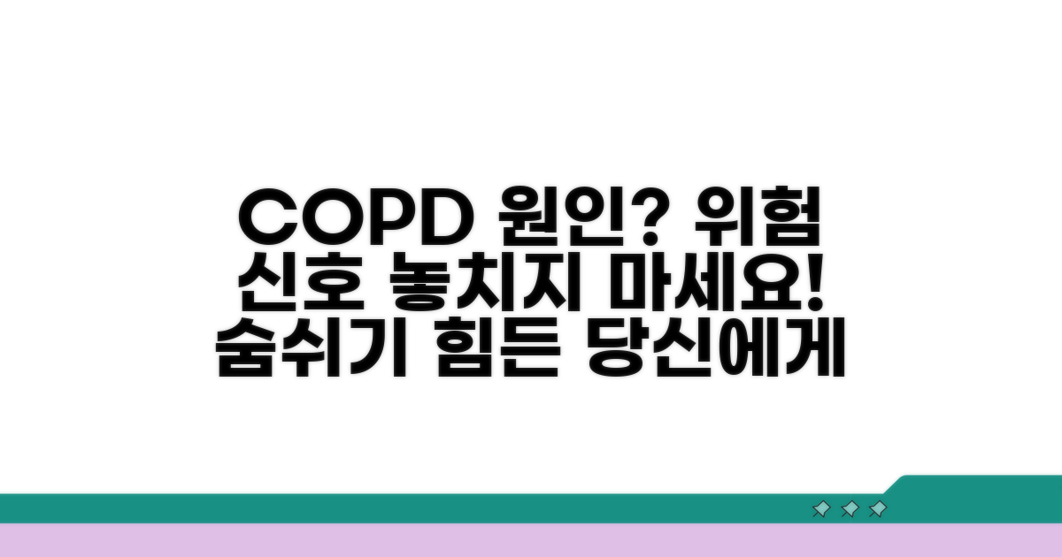 만성폐쇄성폐질환 원인과 위험 요인