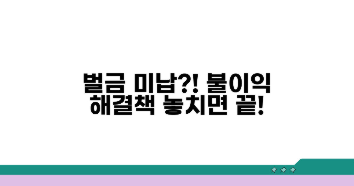 벌금 미납 시 불이익과 해결 방안