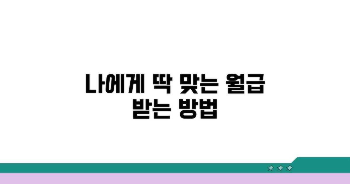 나에게 맞는 급여 받는 방법