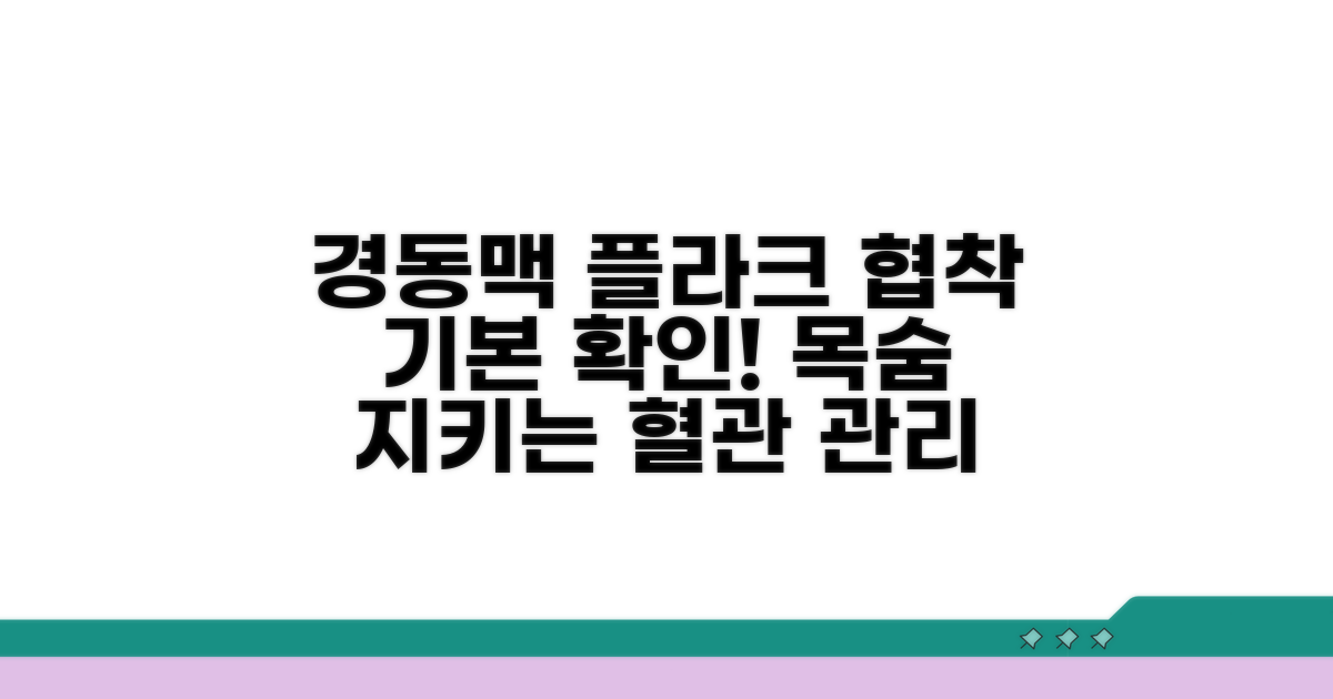 양측 경동맥 플라크 협착 기본 이해