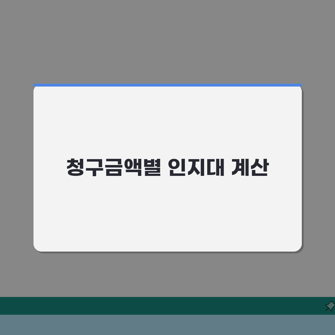 민사소송 인지대 계산 가이드 | 청구금액별 산정 방법, 직접 해봤어요!