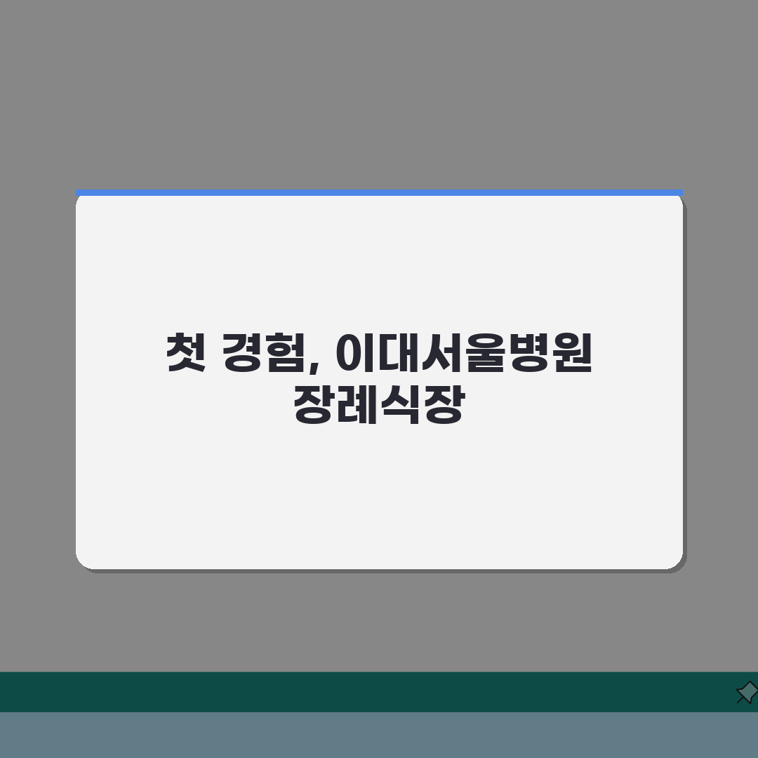 이대서울병원 장례식장 가이드 | 시설소개, 비용, 이용법 직접 해봤어요