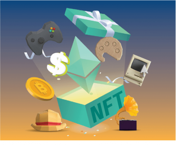 NFT 개념을 설명하는 이미지